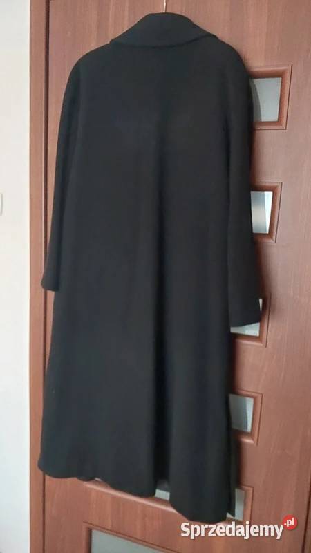 Płaszcz damski czarny z kaszmiru rozmiar 42 Opole