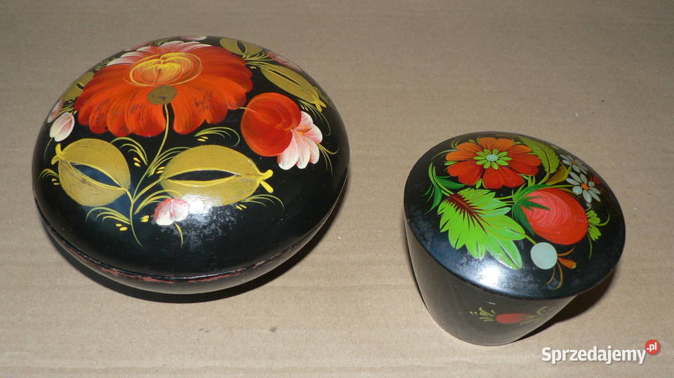 Chochłoma Rosyjska Khokhloma Drewniana jajka Radom sprzedam