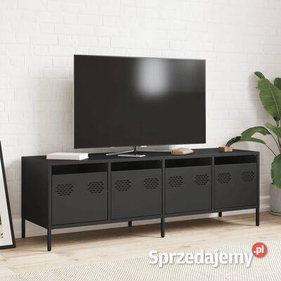 Szafka RTV czarna 135x39x435 stal walcowana na Warszawa