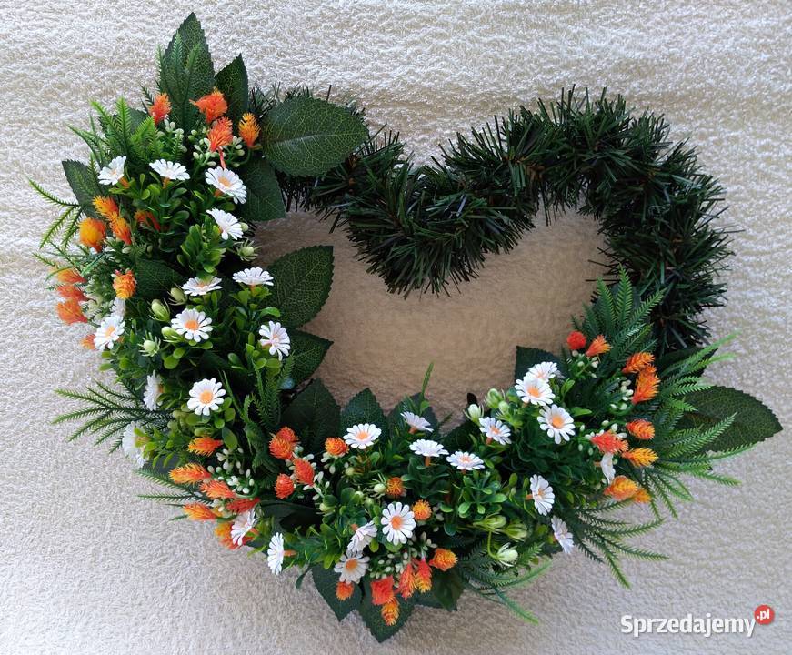 Kompozycja Wianek w kształcie Serca Ozdoba podkarpackie Rzeszów