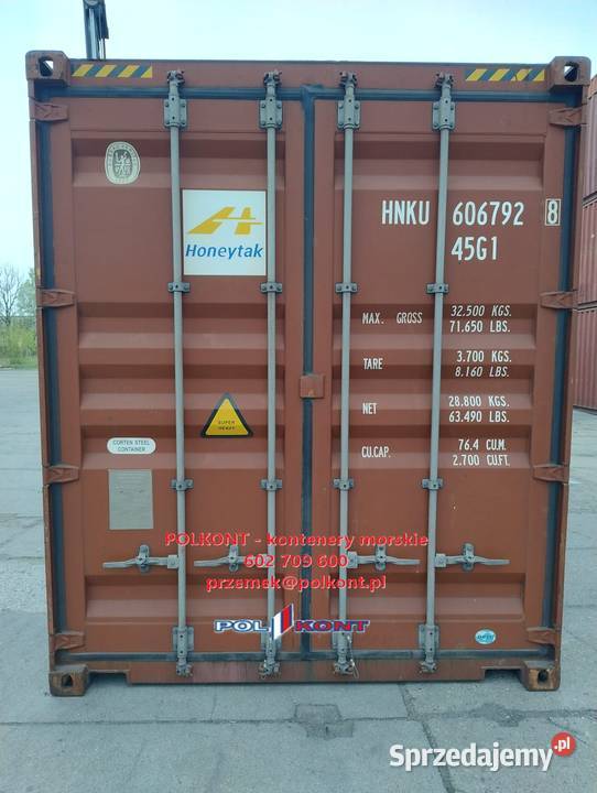 Kontener Morski Magazynowy 40 HC 12 metrowy śląskie