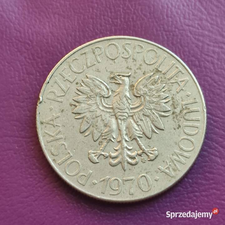 Moneta PRLu 10 ZŁOTYCH 1970 KOŚCIUSZKO Piękna Pruszków