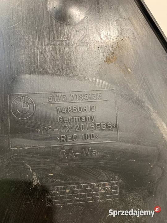 BMW F01 F02 F04 OSŁONA MASKOWNICA PODWOZIA DOLNA Osłony i zaślepki