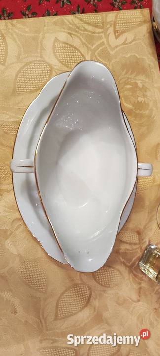Sosjerka biel złoto porcelana Plankenhammer Wrocław