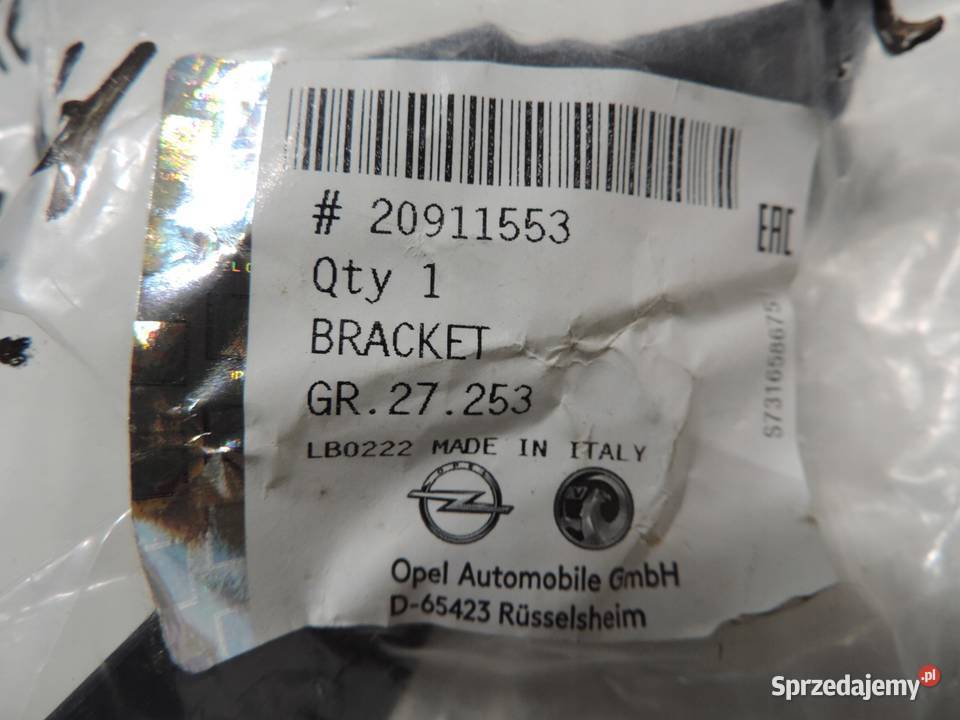 OPEL INSIGNIA A MOCOWANIE LAMPA LEWY PRZÓD NOWE