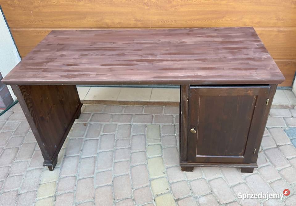 Biurko ikea hemnes lite drewno solidne z szafka Olsztyn