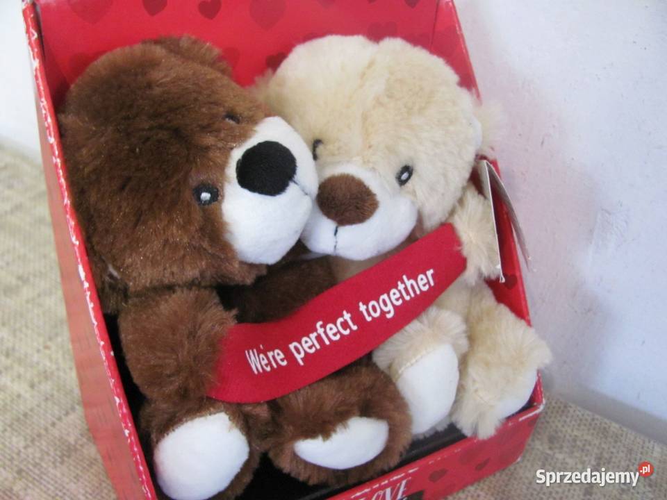 maskotka dwa misie love cuddles Were perfect