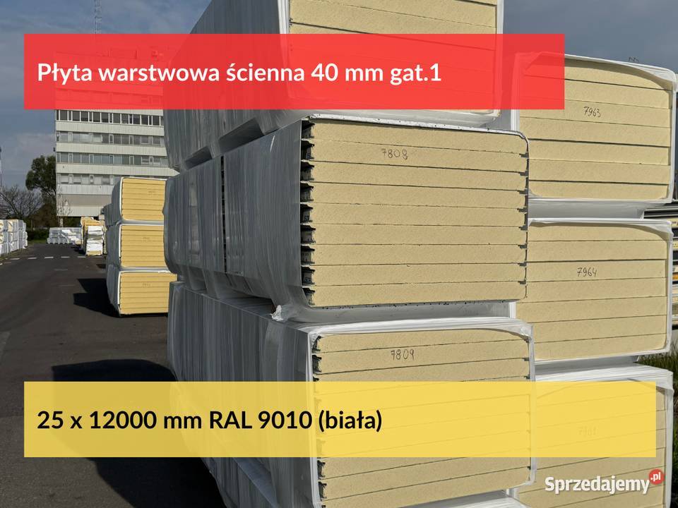 Płyta warstwowa ścienna 40 mm gat1 Płyty wielkopolskie