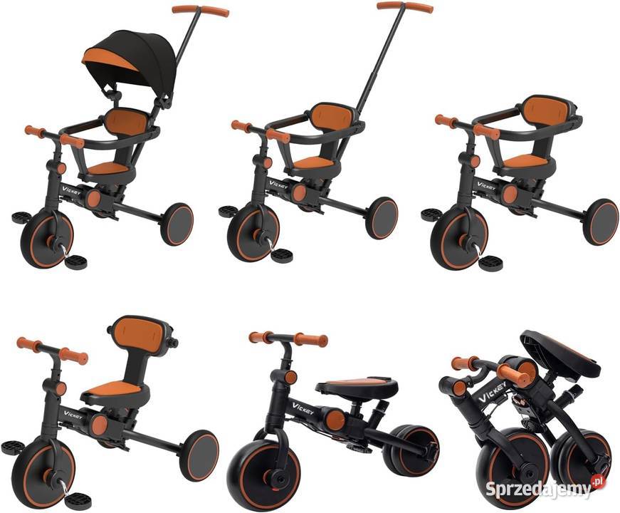 Rowerek trójkołowy dzieci Vickey 6w1 małopolskie Jadowniki