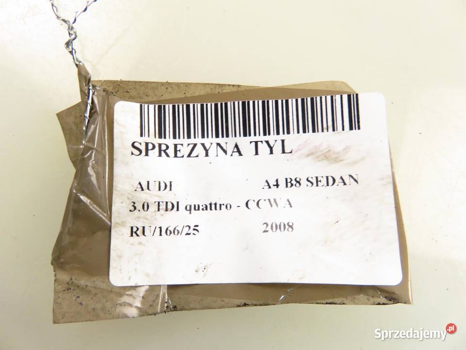 SPRĘŻYNY TYŁ AUDI A4 B8 30 TDI quattro KOMPLET