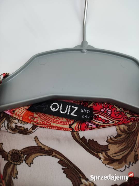 sukienka koszulowa Quiz czerwony Biała Podlaska