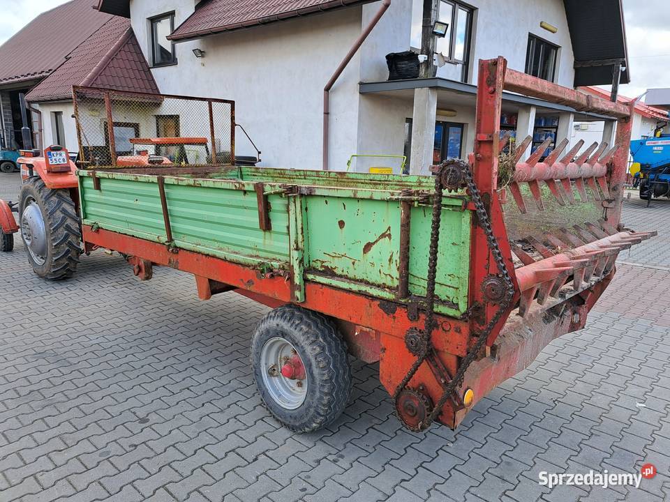 Rozrzutnik obornika jednosiowy 35 t fabryczny Nawożenie Proszowice