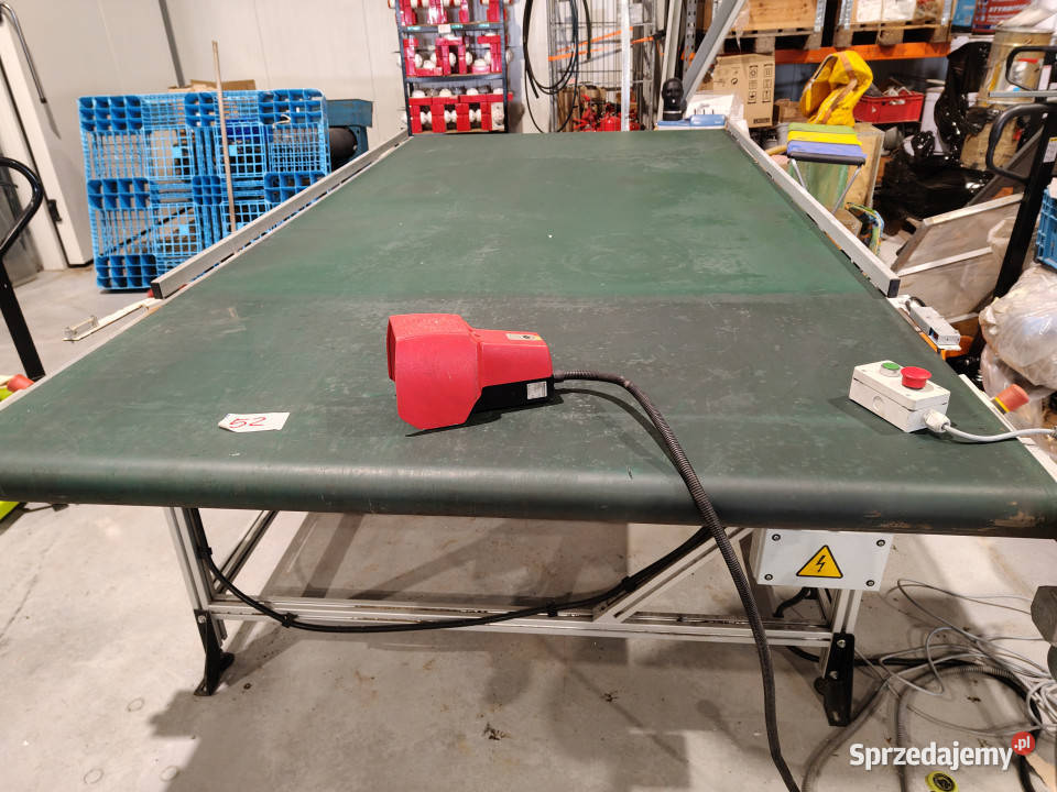 Przenośnik taśmowy konstrukcja aluminiowa do CNC Szpitary