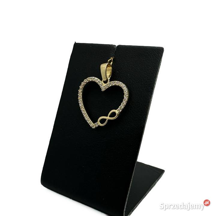 Nowa złota zawieszka pr 585 088g Serce Elbląg