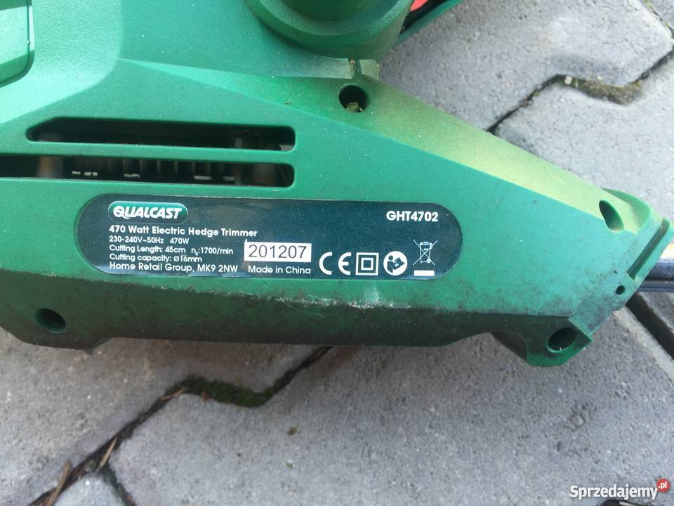 Elektryczne nożyce do żywopłotu QualCast 470W małopolskie Kraków sprzedam