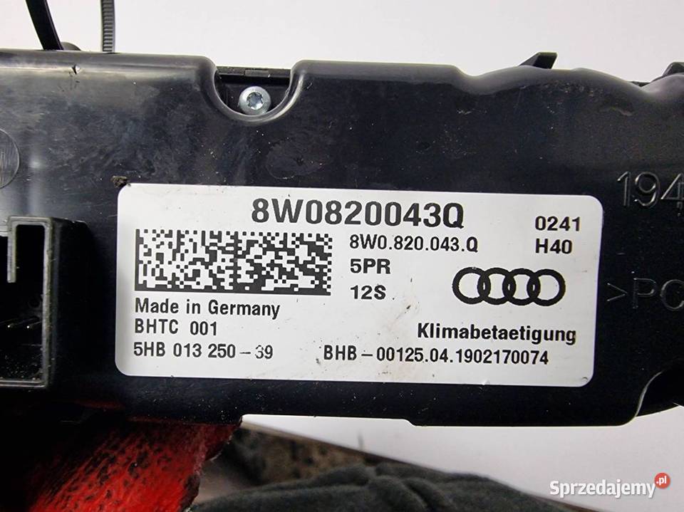 PANEL KLIMATYZACJI AUDI A4 B9 8W0820043Q osobowe Lipno