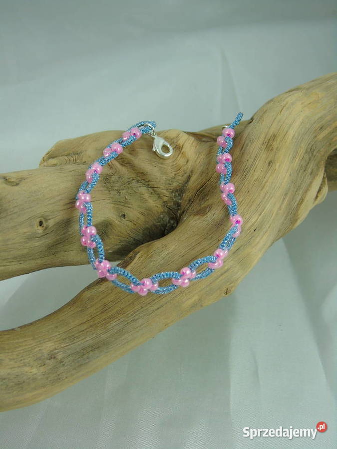 Bransoletka koronkowa Wiśniowa sprzedam