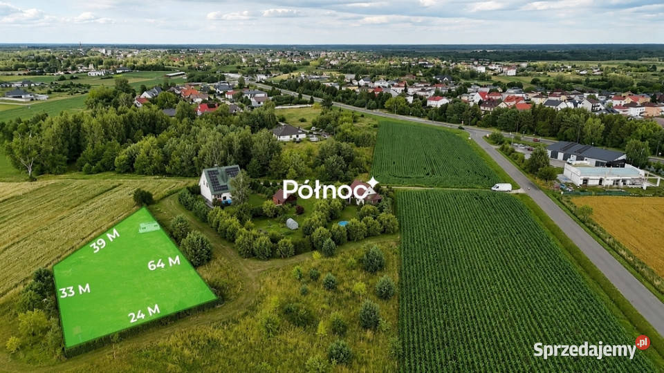 Działka budowlana Jagodowej 1232m2 Włodawa