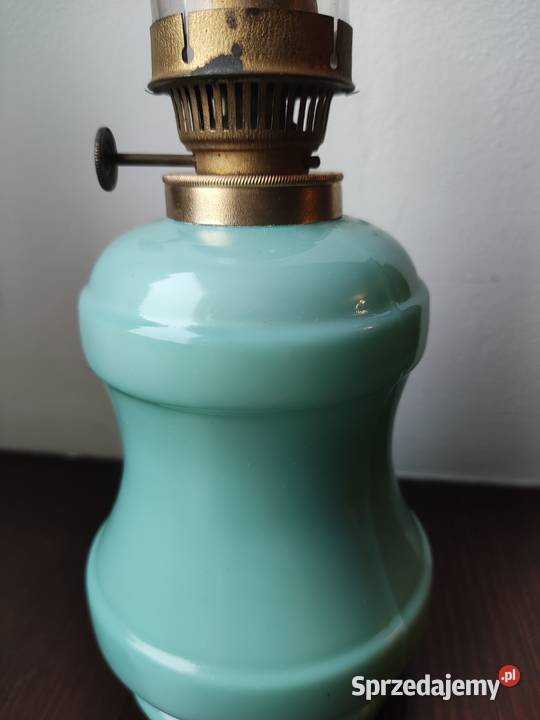 Szklana francuska stara lampa naftowa 3 małopolskie Kraków