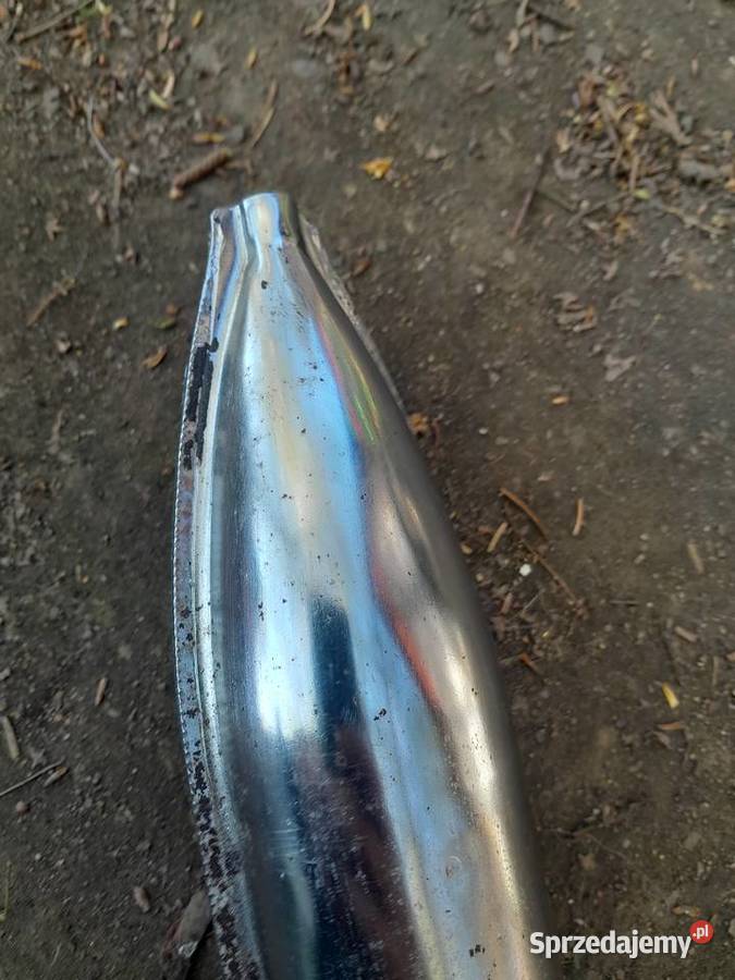 Romet Kadet oryginalny tłumik kolanko chrom Świerzawa