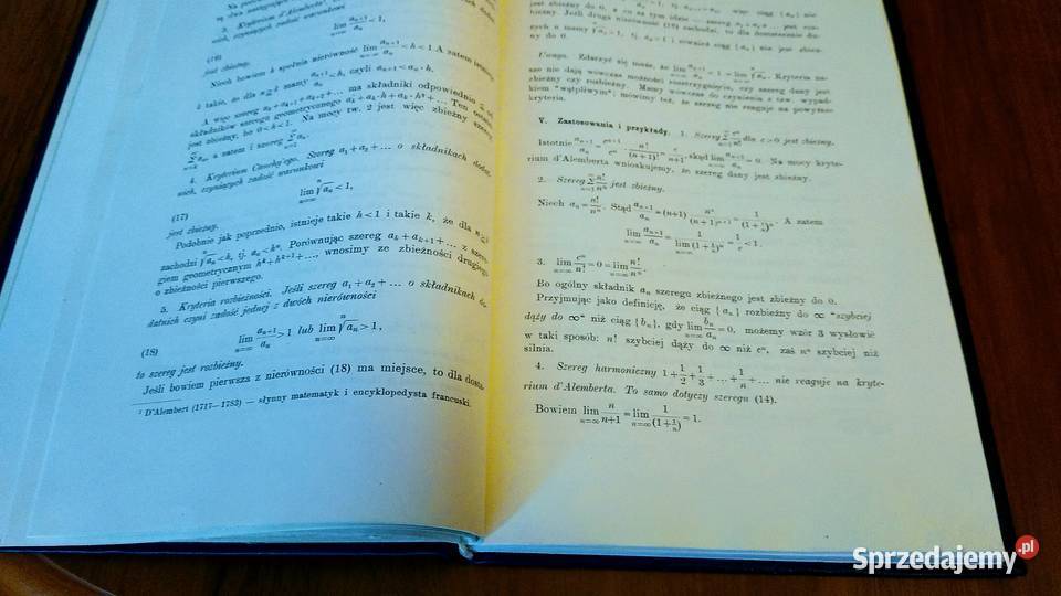 Wykłady rachunku różniczkowego i całkowego 1 Książki naukowe i popularnonaukowe Gdańsk sprzedam