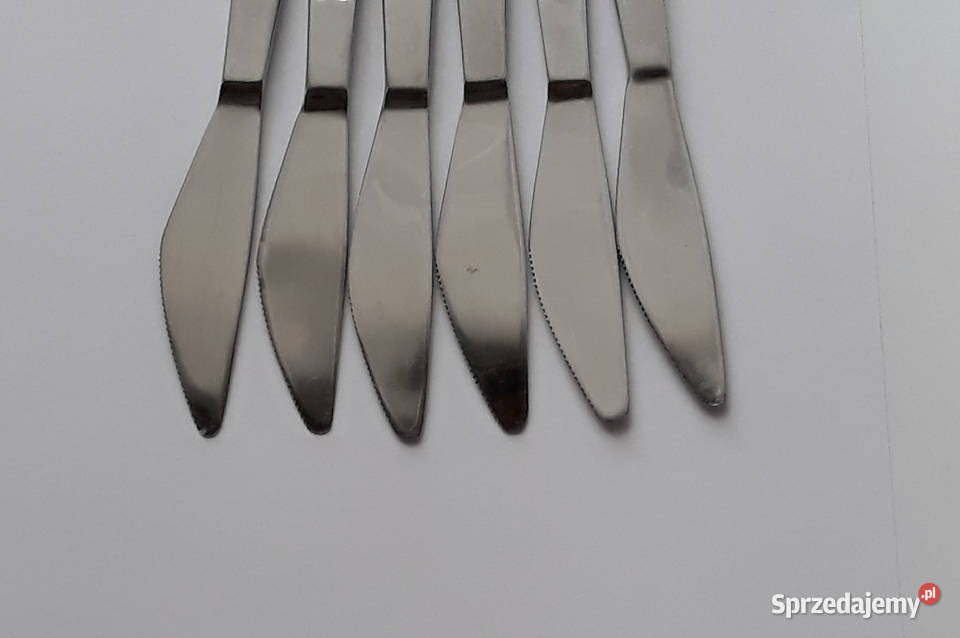 Noże obiadowe PNĄCZA Gerlach sztućce PRL Dąbrowa Górnicza