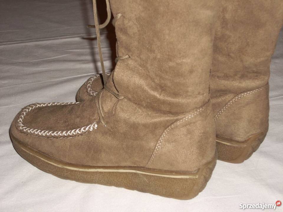 Kozaki Frędzle gruba podeszwa 37 375 Nowy Sącz sprzedam