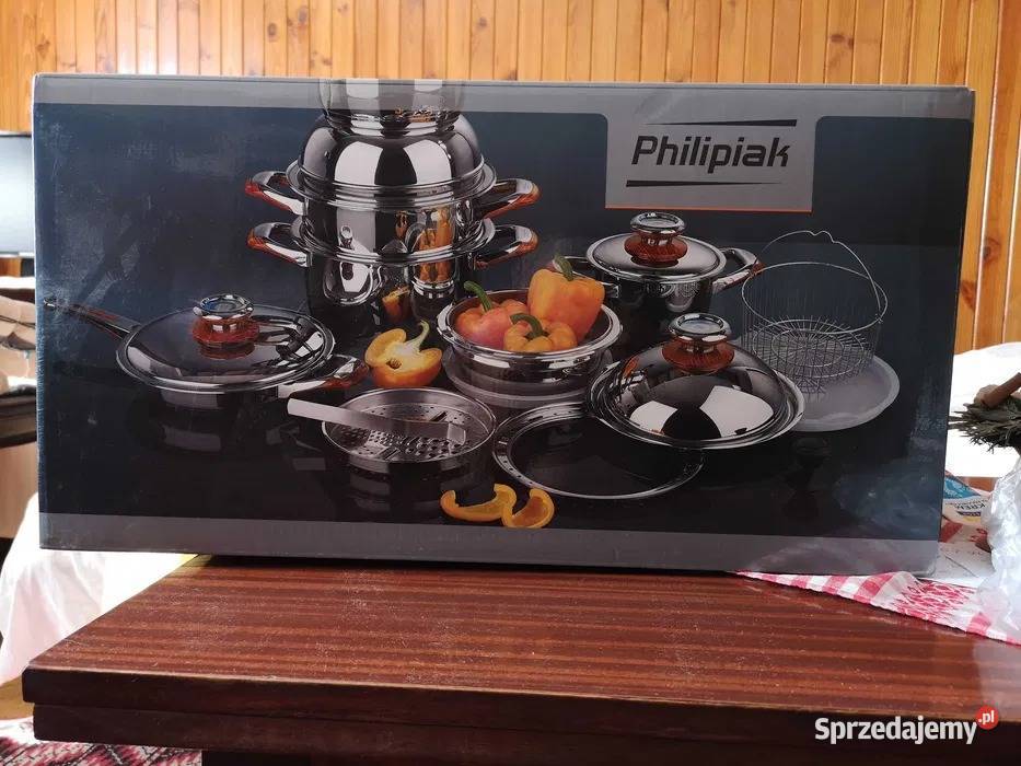 Garnki ze stali szlachetnej i nowoczesnej łódzkie Pabianice sprzedam