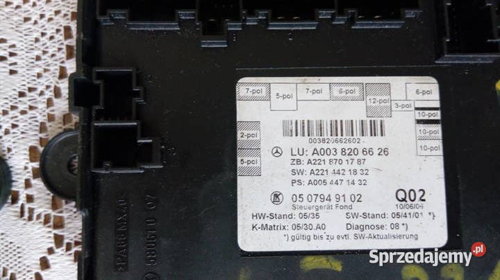 Moduł drzwi Mercedes A2218701787 osobowe Tarnów