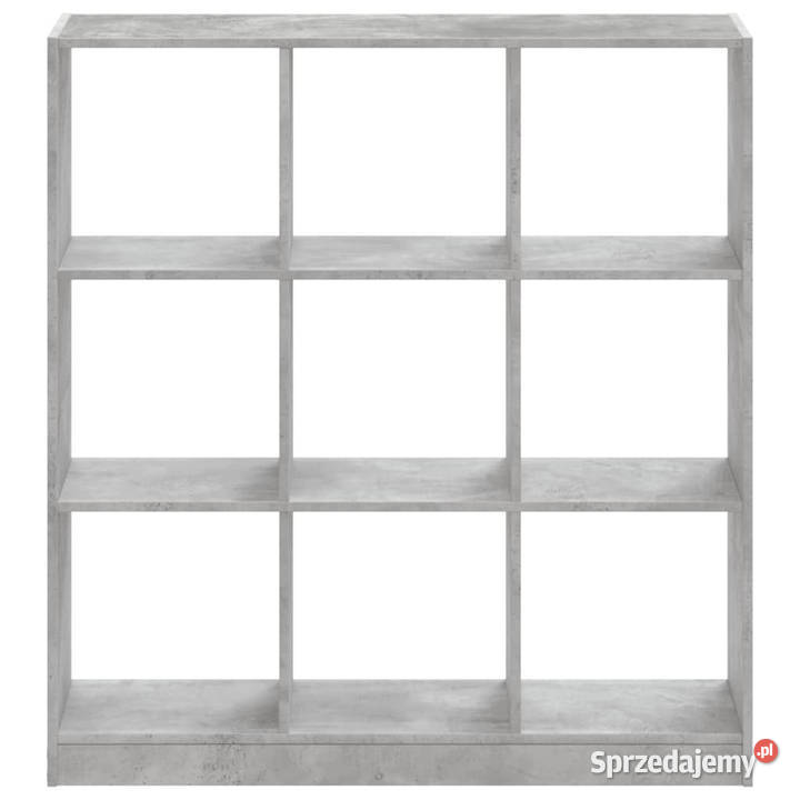 Regał szarość betonu 102x32x108 materiał