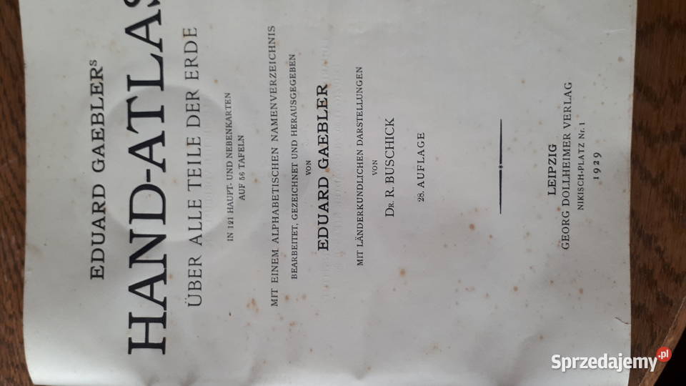 HandAtlas Gaebler Leipzig 1929
