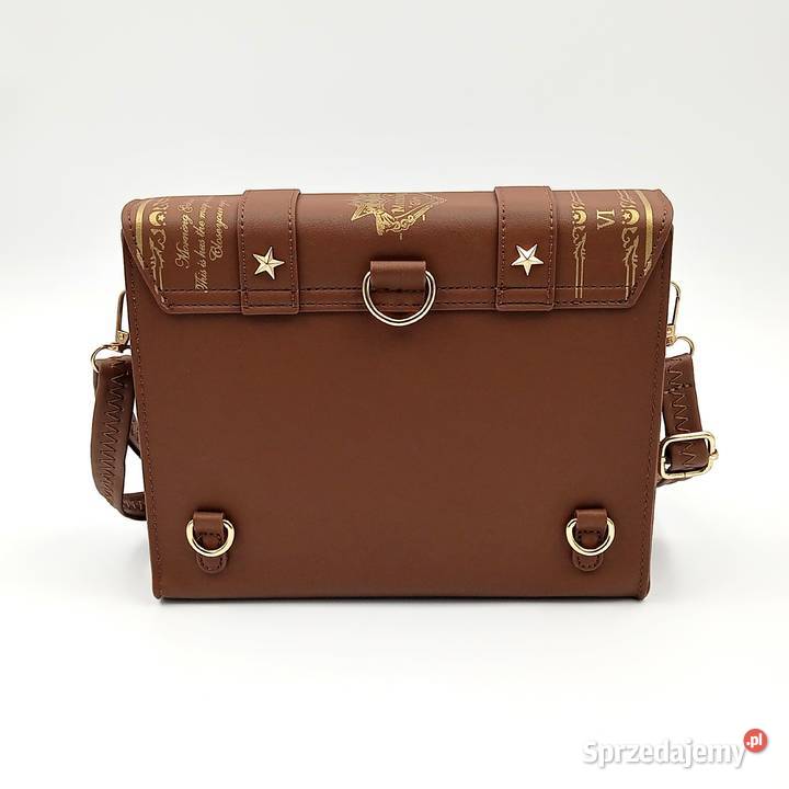 Torba plecak na ramie sórzana księga czarów brąz Zawiercie