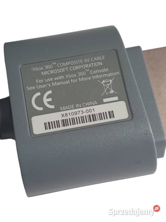 Oryginalny Kabel Chinch AV COMPOSITE Xbox 360 Cieszyn