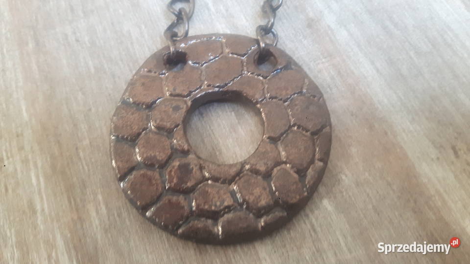 Naszyjnik ceramiczny ręcznie wykonany Otwock