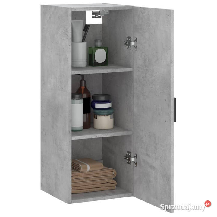 Szafka wisząca szarość betonu 345x34x90 WM828856 Warszawa sprzedam