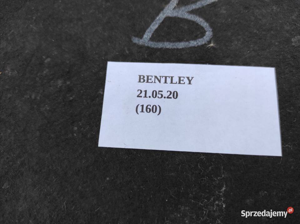 BOCZEK OSŁONA BAGAŻNIKA BENTLEY CONTINENTAL GT Wyposażenie wnętrza wielkopolskie Nowy Tomyśl