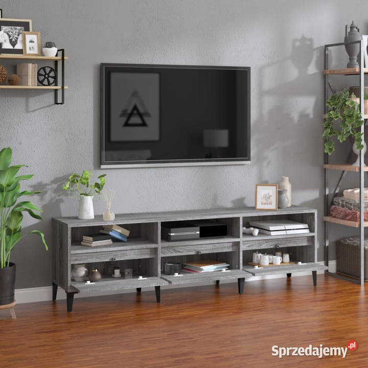 Szafka pod TV szary dąb sonoma 150x30x445 mazowieckie Warszawa sprzedam