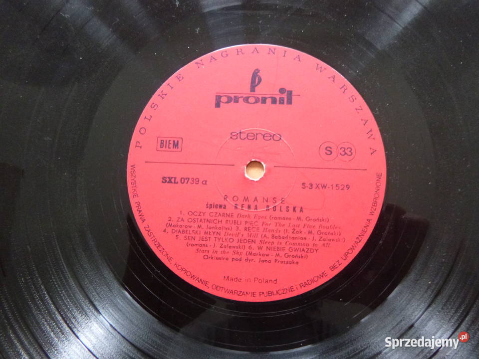 Płyta winylowa LP Rena Rolska Oczy czarne mazowieckie Warszawa