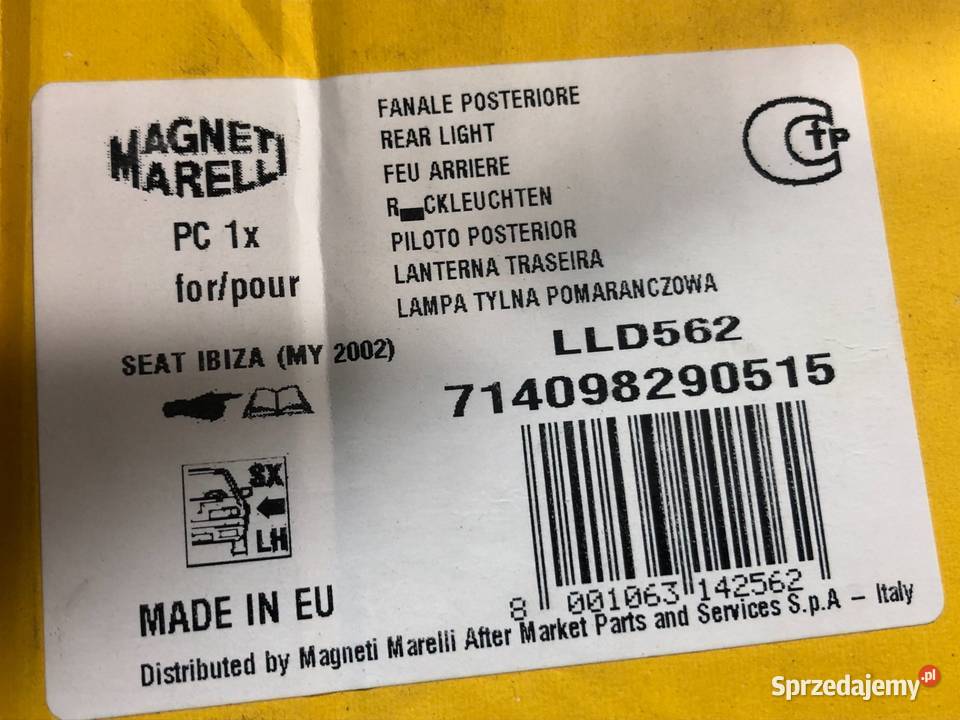 SEAT IBIZA III 022002042008 Lampa tylna lewa sprzedam