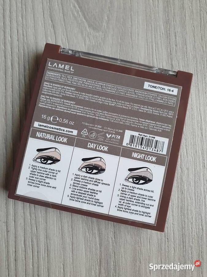 Lamel 16 Shades of Burgundy nowa paleta cieni Kędzierzyn-Koźle sprzedam