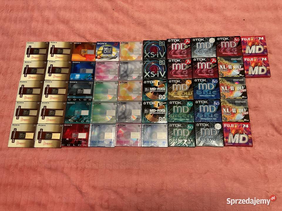 Mini disc dyskietki 47 sztuk Pozostałe śląskie Sosnowiec