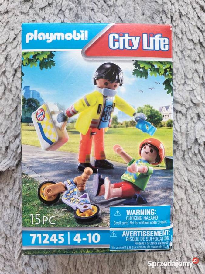 Playmobil sanitariusz z pacjentem śląskie Częstochowa