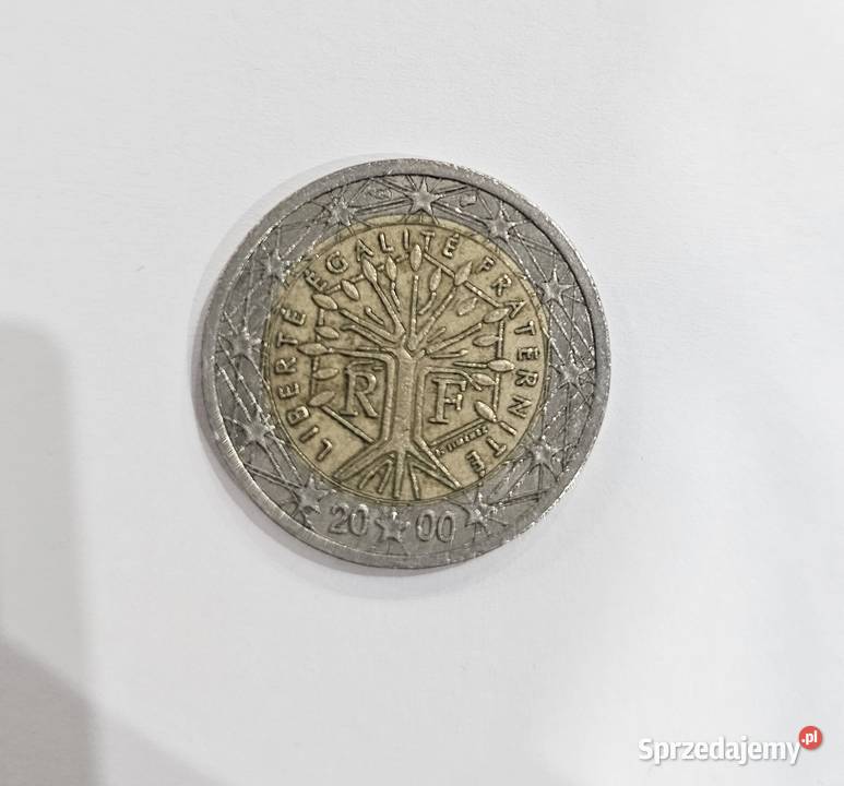 Moneta 2 Euro 2000 Francja Liberte Egalite Pozostałe Szprotawa sprzedam