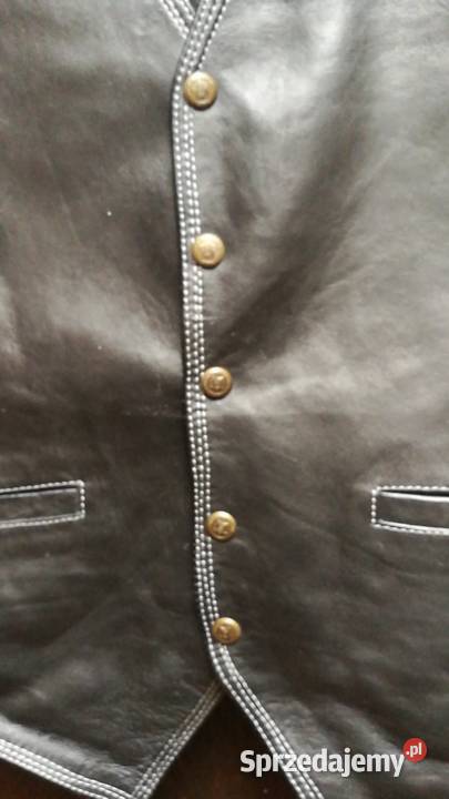 Męska skórzana kamizelka motocyklowa skóra Warszawa