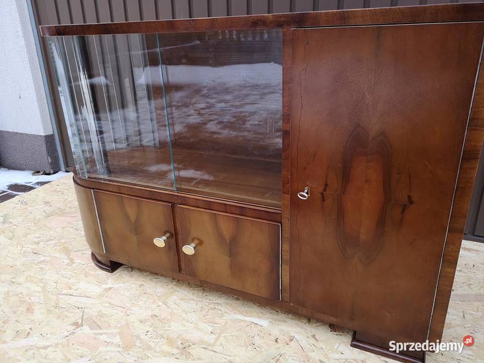 Barek Szafka Stolik Art Deco OrzechUnikat Stary Swarzędz