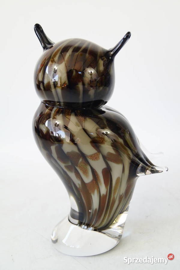 Figura szklana figura Murano style SOWA sówka Gizałki sprzedam