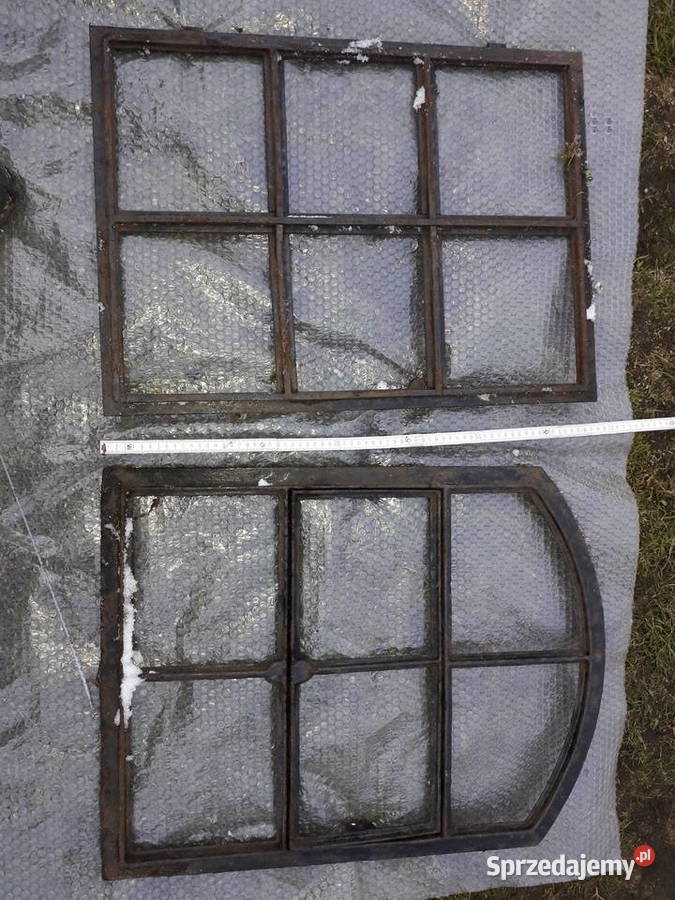 Okno żeliwne żeliwo Stare antyk