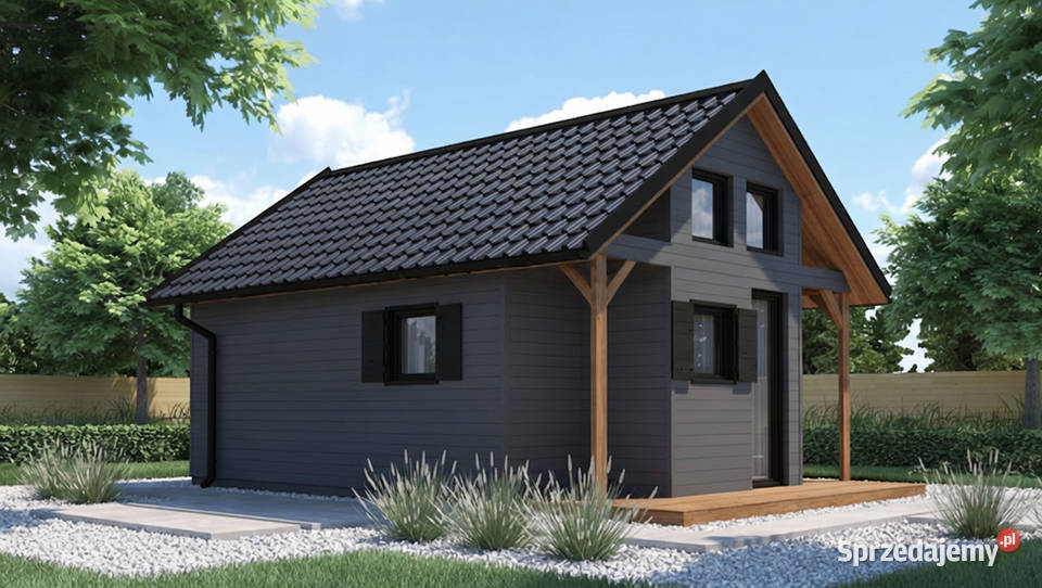 Domek drewniany letniskowy całoroczny 4m5m 20mm Korczyna