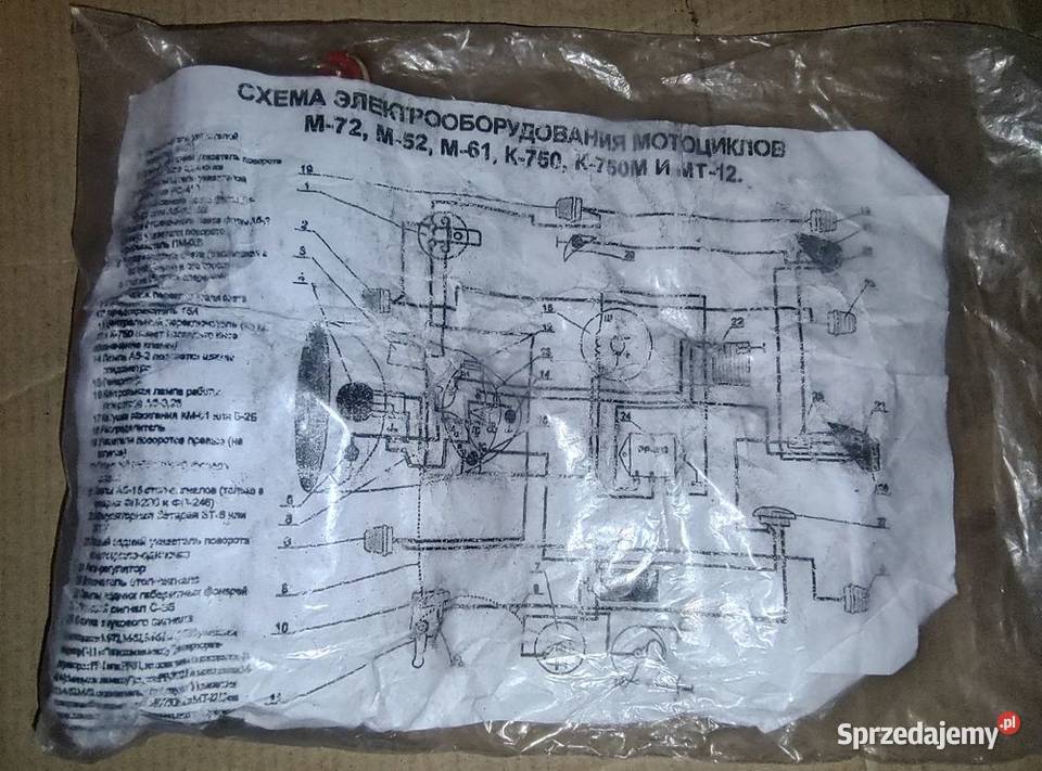 Instalacja elektryczna 6v K750 M72 MT12 Ural Wrocław sprzedam