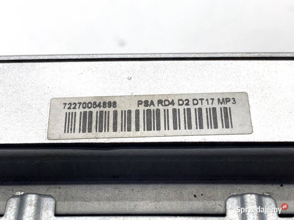 RADIO PEUGEOT 407 SW 9660647677 0411 ODTWARZACZ